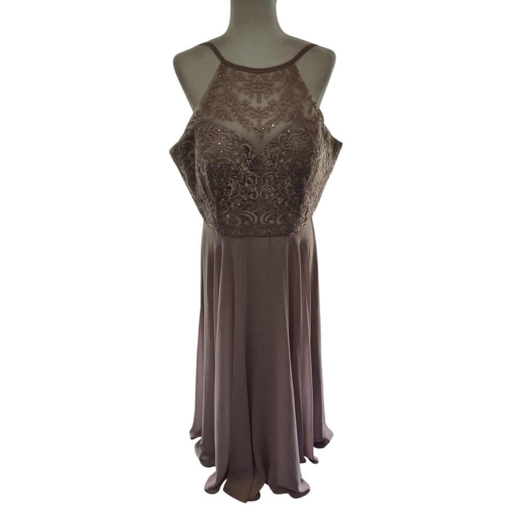 Coya Collection Dusty‎ Rose Special Occasion Dress XL Bridesmaid Prom Homecoming